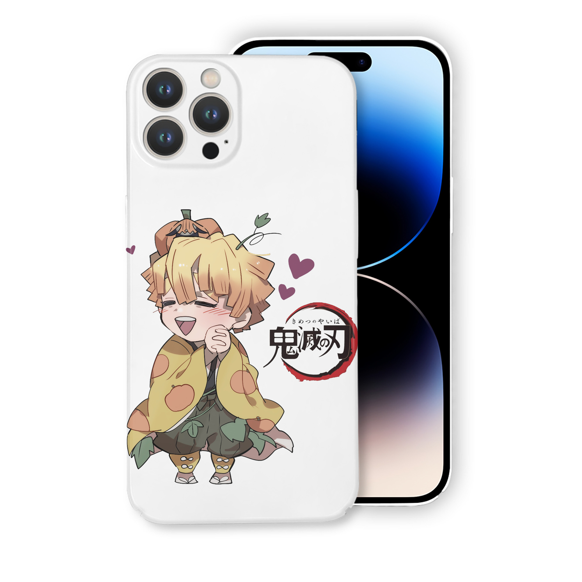 （画像用） 鬼滅の刃（きめつのやいば）我妻 善逸／あがつま ぜんいつ Agatsuma Zenitsu 【iPhone 14シリーズ対応】ハードケース